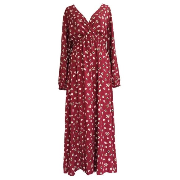 Floral Peasant Dress - Picture 1 of 7